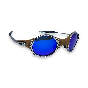 Óculos Oakley Mars Jordan Lente Blue 'Brilho Reto' Custom