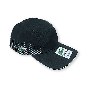 Boné Lacoste Five panel Dry-fit - Preto