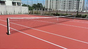 Rede de Tênis Saque Duplo Oficial Reforçado com 3 lonas de 1.8mm e costura tripla