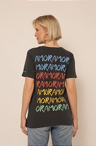 Camiseta Amor Amor - Preto Stone