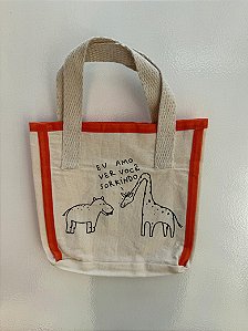 Mini Tote Bag - Eu Amo Ver Você Sorrindo