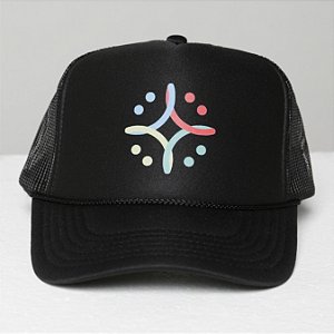 Boné Trucker  PRETO - POR1SORRISO