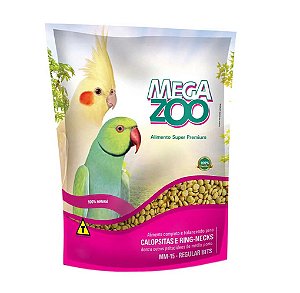 Megazoo Ext Calopsita e Ring-Necks MM15 350g