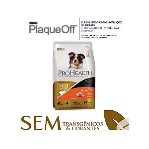 RAÇÃO SUPER PREMIUM PROHEALTH RAÇAS MÉDIAS FILHOTE