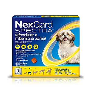 ECTO+ENDO NEXGARD SPECTRA 3,6-7,5KG 1C 1X1UN