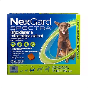 ECTO+ENDO NEXGARD SPECTRA 7,6-15KG 3C 1X3UN