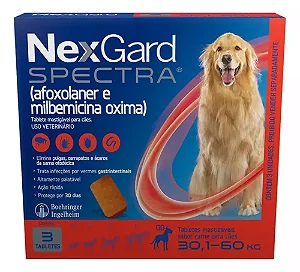 ECTO+ENDO NEXGARD SPECTRA 30,1-60KG 3C 1X3UN