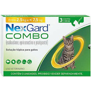 ECTO+ENDO NEXGARD COMBO 2,5 - 7,5KG 3UN 1X1UN