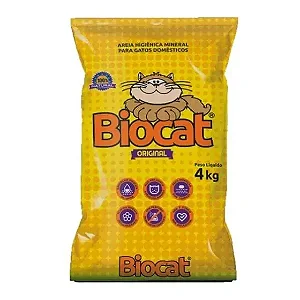 AREIA HIG P GATO BIOCAT ORIGINAL 4KG