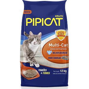 PIPICAT GRANULADO SANITÁRIO MULTICAT CN 12 KG