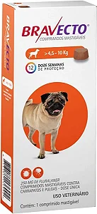 Antipulgas Bravecto 250mg Para Cães De 4 A 10kg