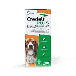 Antipulgas Credeli Plus Para Cães 5,5 A 11kg 1 Comp