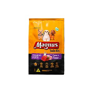 Ração Magnus Todo Dia para Cães Adultos de Pequeno Porte Sabor Carne com Frango 10,1kg