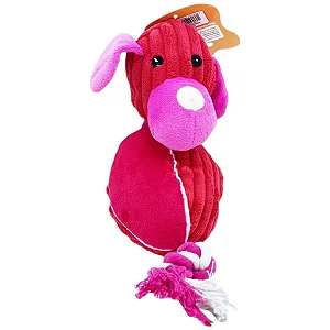 Pelúcia Cachorro Para Pet Com Corda Savana