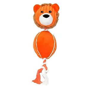 Pelúcia Leão Com Corda Para Cão Savana Hipoalergênico