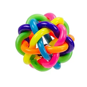 Brinquedo Cão Petnes Bola Colorida De Sino