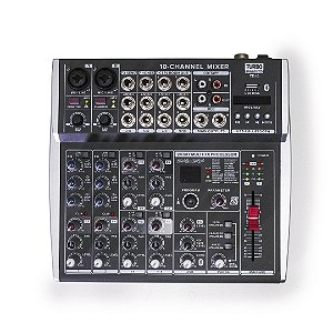 Mixer Analógico 10 canais DSP - Com efeitos