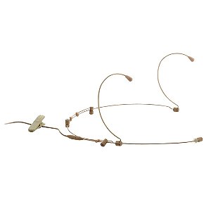 Microfone de cabeça - Bi-Auricular - Cor da Pele