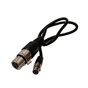 Cabo conversor de Mini-xlr para XLR