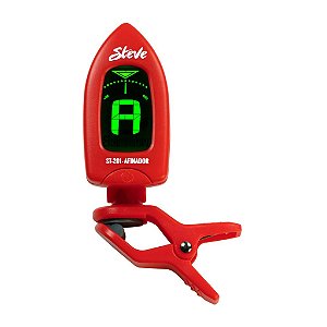 Afinador Steve Monocromático - Vermelho
