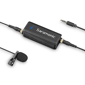 Interface de Áudio Portátil com microfone lapela premium para câmera, celular & GO PRO