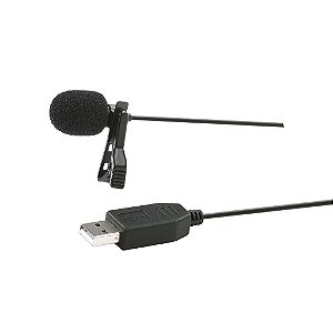 Microfone Lapela USB para computador PC & MAC