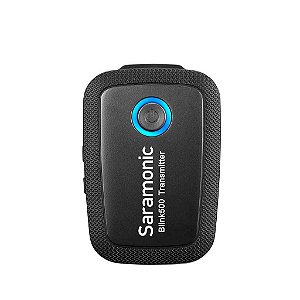 Transmissor sem fio com clip com microfone embutido e lapela para receptores Blink 500