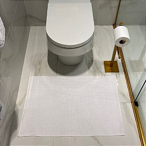 Toalha de Piso Jacquard - 45cm x 70cm - Branco