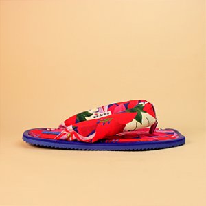 CHINELO PUFF FLAT FORM LIRIO VERMELHO