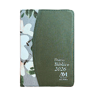 Diário Bíblico Ave Maria 2026 - Floral Verde