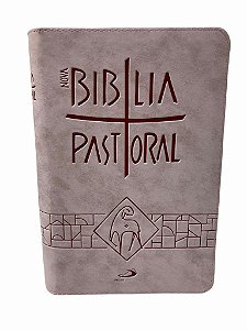 Bíblia Pastoral - Média - Zíper - Rosa