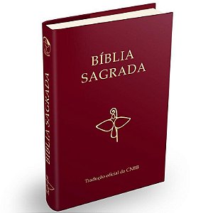 Bíblia Sagrada CNBB - Capa Vinho - Tradução Oficial