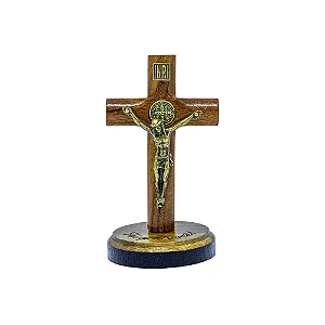 Crucifixo Pedestal Redonda - 7cm