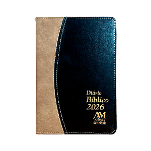 Diário Bíblico Ave Maria 2026 - Marron - Luxo