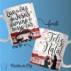 Caneca - Que a Luz de Jesus ilumine o nosso lar.