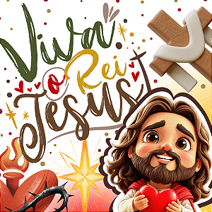 Azulejo - Viva o Rei Jesus - 10x10