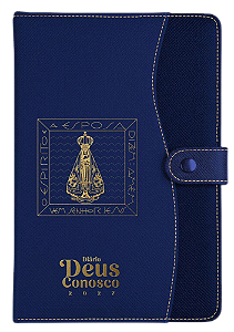 Diário Deus conosco 2027 - Luxo - Azul