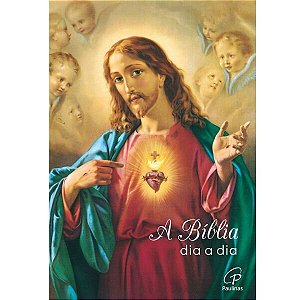 Bíblia dia a dia 2027 - Coração de Jesus - Capa Cristal