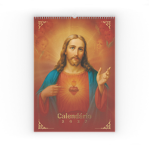 Calendário de Parede 2027 - Sagrado Coração de Jesus