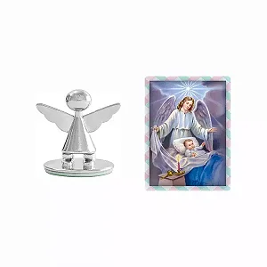 Adorno Anjo da Guarda - 3cm - Niquel