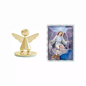 Adorno - Anjo da Guarda - 3cm - Dourado