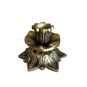 Castiçal para 1 vela - 8cm - Bronze