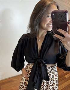 Blusa amarração