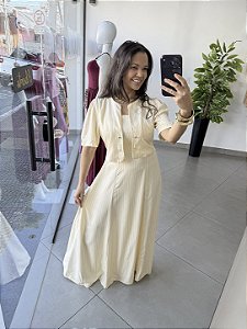 Vestido Bia listrado