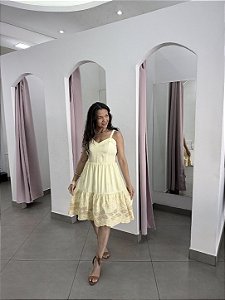 Vestido Bordado curto