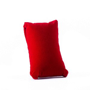 Almofada Para Relógio Veludo com TNT 10x6 cm Vermelho | 1 Uni