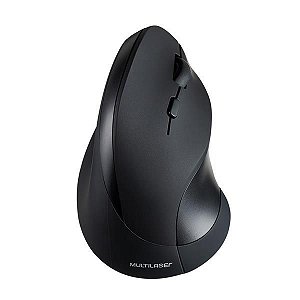 Mouse Vertical Sem Fio Multilaser Ergonômico MO284