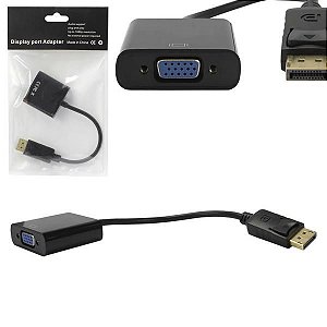 Adaptador DisplayPort Macho X VGA Fêmea Shinka - CB0237