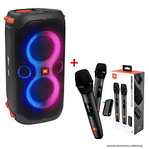 Caixa de Som JBL PartyBox 110 Bluetooth - Som Potente e Show de Luzes