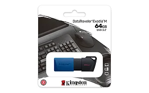 Pen Drive Kingston 64GB Exodia M USB 3.2 -DTXM/64GB